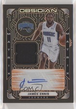 2020 Obsidian Matrix Material Electric Etch Orange /35 James Ennis III Auto e6p