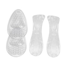 High Heel Gel Pads Ball of Foot Insoles Shock Absorbing Comfortable Transparent