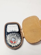 Vintage Sangamo Weston Master III S141-3 Photographic Light Meter with Case