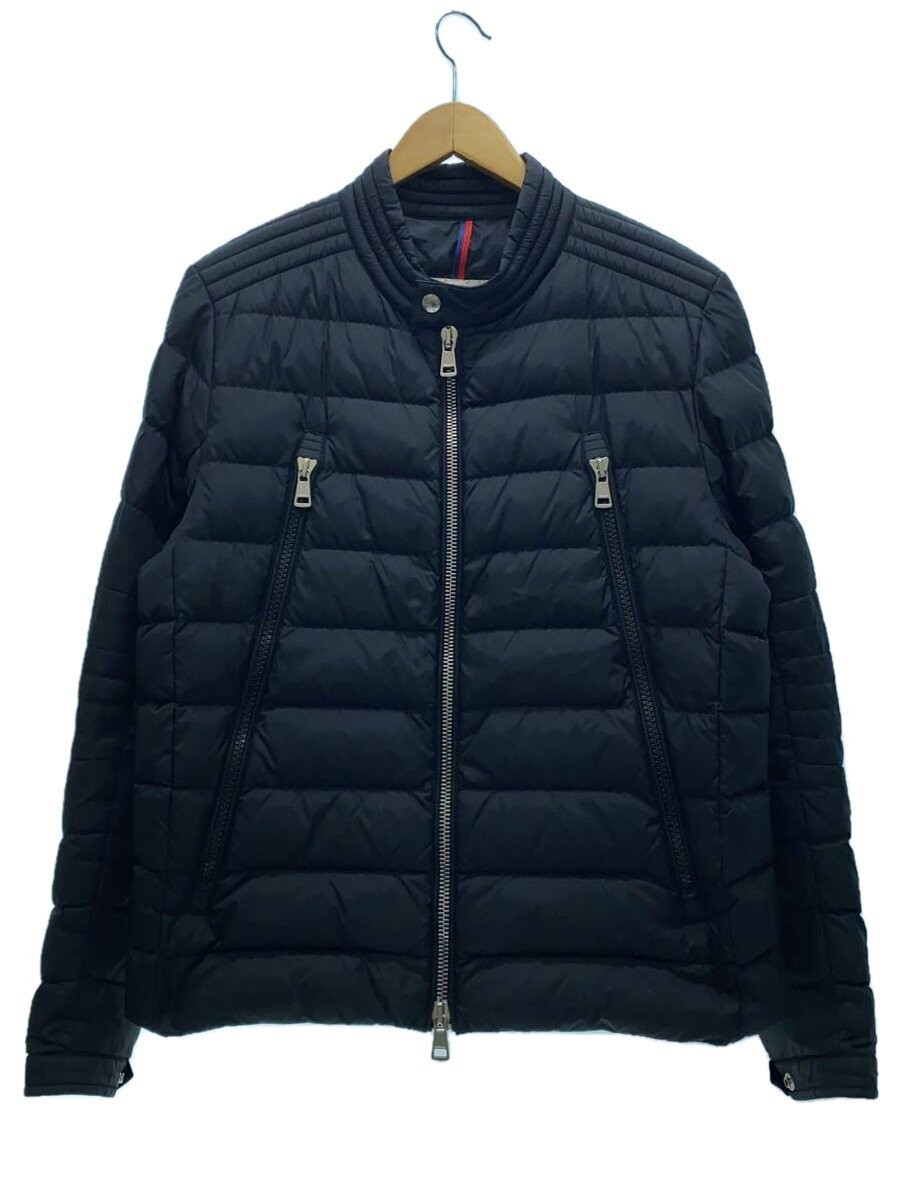 Moncler Amiot Black Nylon Down Jacket Size 2 Plain C20914030205 EG CAA