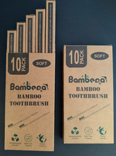 20 count Bamboo toothbrushes-2 boxes with 10 each 5 interior boxes with 2 each