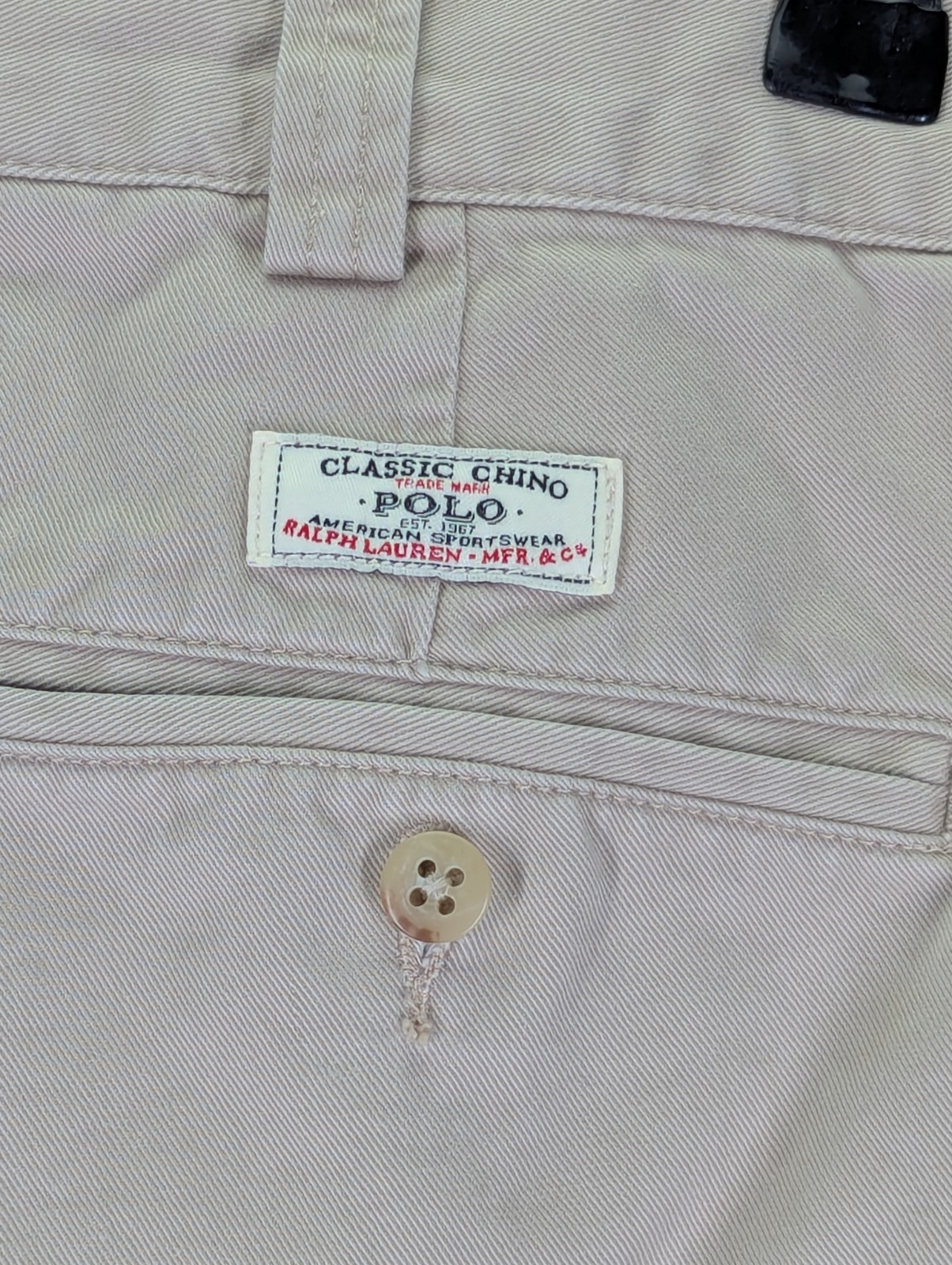 Polo Ralph Lauren Chino Philip Shorts Men's Size 38 100% Cotton Y2K Slash Pocket image 3