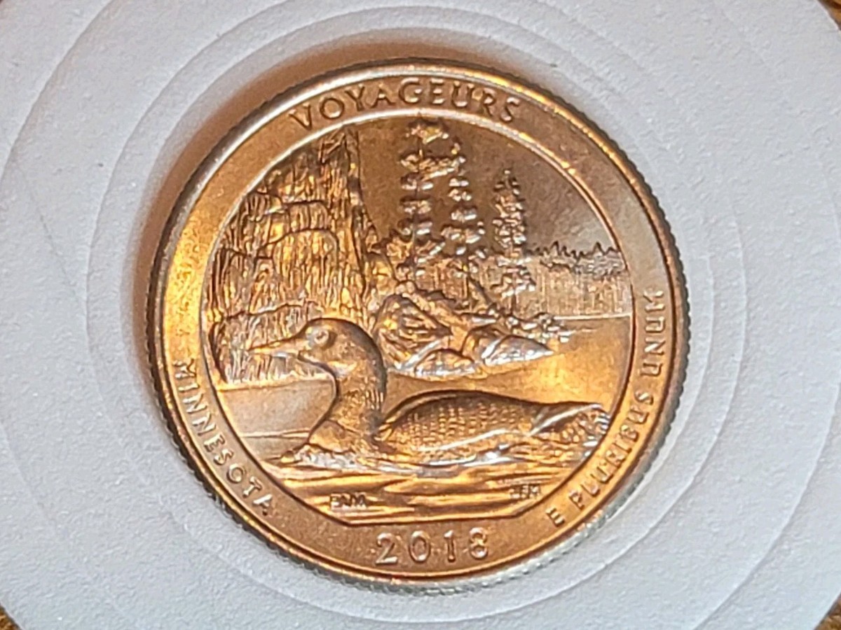 2018 P Minnesota Voyageurs Quarter ERROR 💥 Two Die Chips on the
