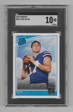 2018 Donruss Josh Allen Rated Rookie #304 SGC 10