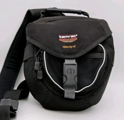 Tamrac Velocity 6 Camera Bag Adjustable Sling Strap & Quick Clip Closure Black