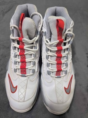Size 12 - Nike Air Griffey Max II White/Grey-Team Orange , Used, No Box
