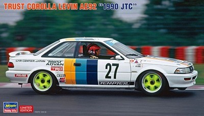 Hasegawa TRUST COROLLA LEVIN AE92 N.27 JTC 1990 KIT 1:24