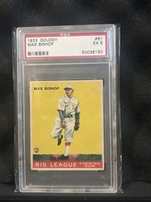 1933 Goudey Big League Chewing Gum R319 Max Bishop #61 (RC) PSA 5