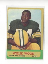 1963 Topps #95 Willie Wood RC Rookie Packers - VG