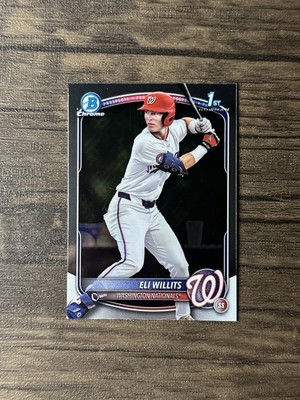 2025 Bowman Draft Eli Willits Chrome 1st Prospect #BDC-1 Nationals
