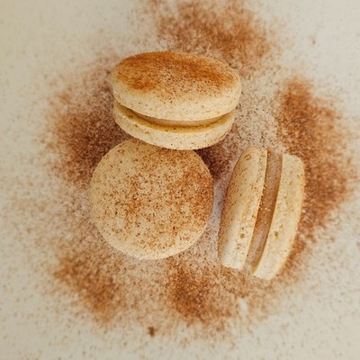Handmade Snickerdoodle Macarons: Snickerdoodle Ganache Filling, Gluten-Free