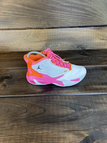 Nike Air Jordan Max Aura 4 GS Weiß Orange Pink Sneaker Basketballschuhe Gr. 4,5