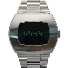 HAMILTON American Classic PSR Digital Quartz Watch H52431 Stainless Steel