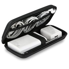 Shockproof Travel Essentials Organizer Charger Case, Space Small Black