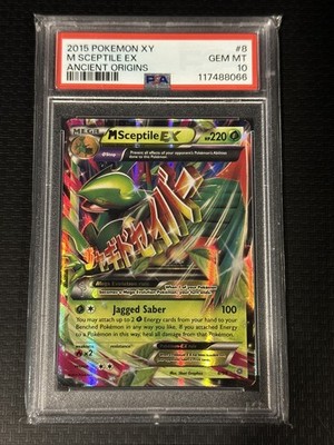 PSA 10 GEM MINT M Sceptile Ex 2015 Xy Ancient Origins 8/98 Pokemon