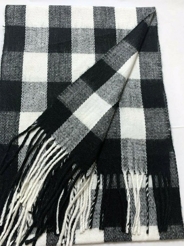 Mens Womens Pashmina Plaid Tartan Fringe Long Warm Scarf Shawl Wrap NEW #M116 - Picture 27 of 35