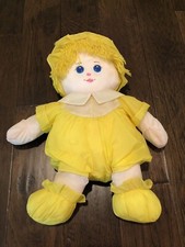 Vintage 1985 Well-Made Bright Yellow Nylon Doll