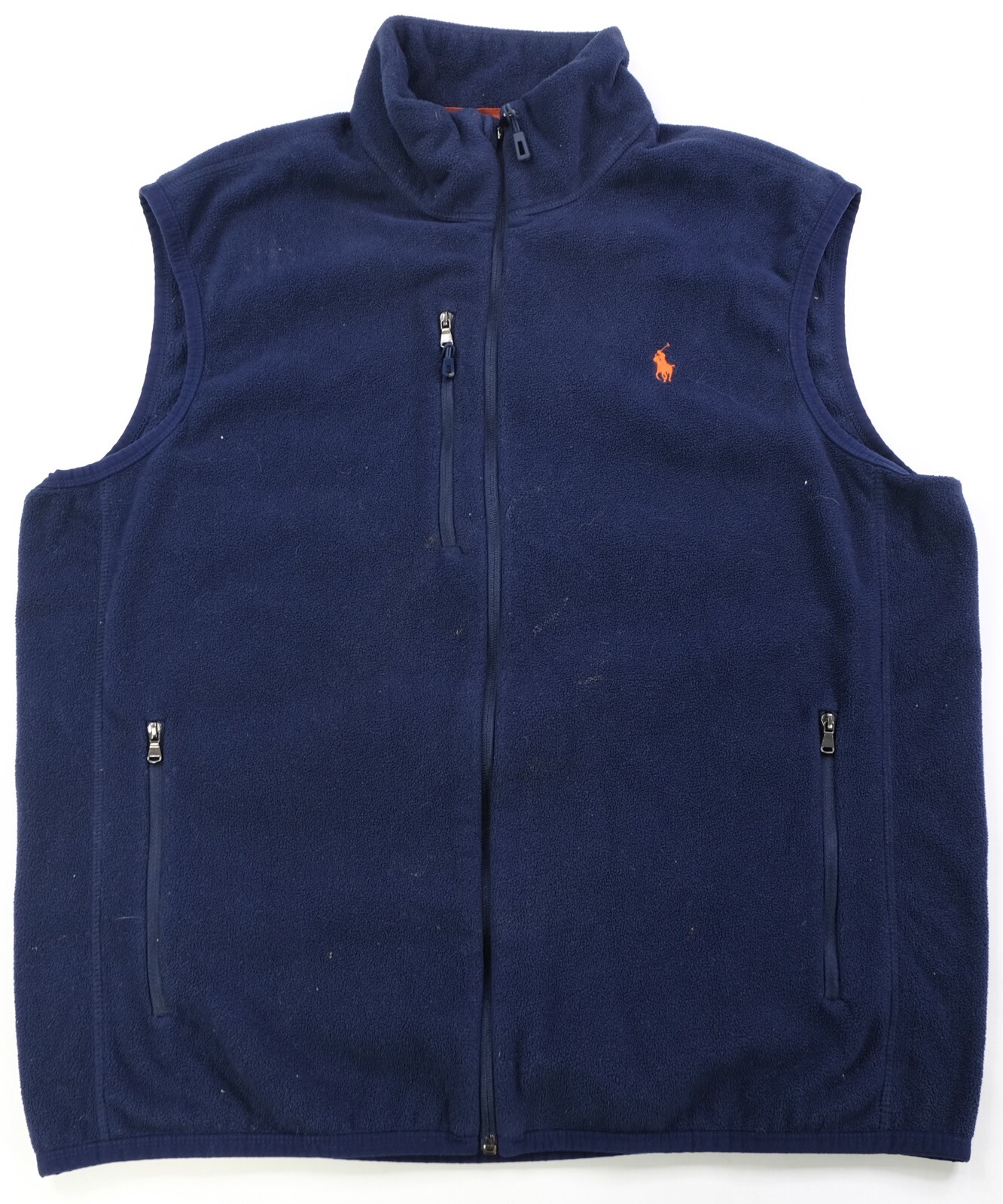 PONY Rara giacca gilet ad alte prestazioni vintage POLO RALPH LAUREN anni 2000 blu L