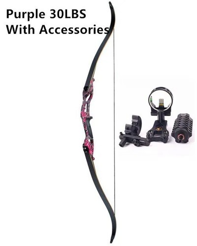 Recurve Bow Takedown Right Hand Bow 30-50Ibs Archery Black Limbs Handle - Picture 49 of 54