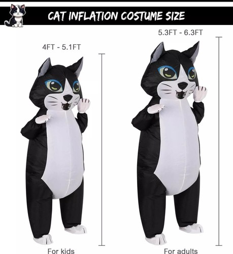 Inflatable Cat Costume for Adult, New, Unworn Except For Testing. - Picture 2 of 10
