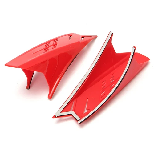 2pcs Red Motorcycle Helmet Horns Punk Style Motorbike Helmet Horn Racing - Picture 3 of 5