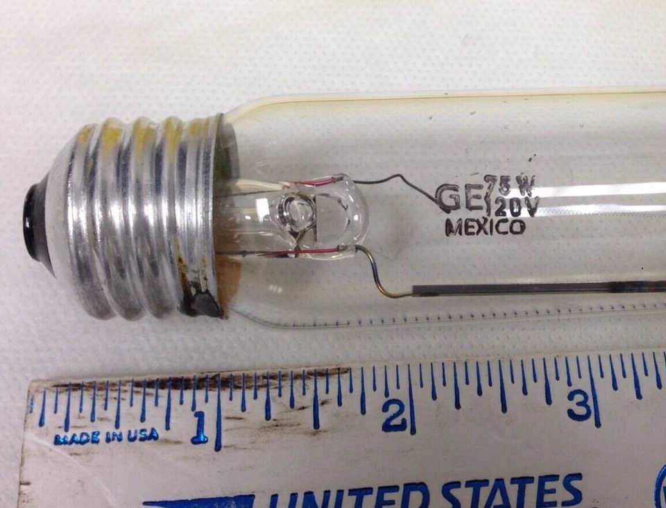 75T10/45 Showcase Lightbulb GE# 17754 T10 120V 75W Medium E26 Base 2-pcs - Image 2 of 4