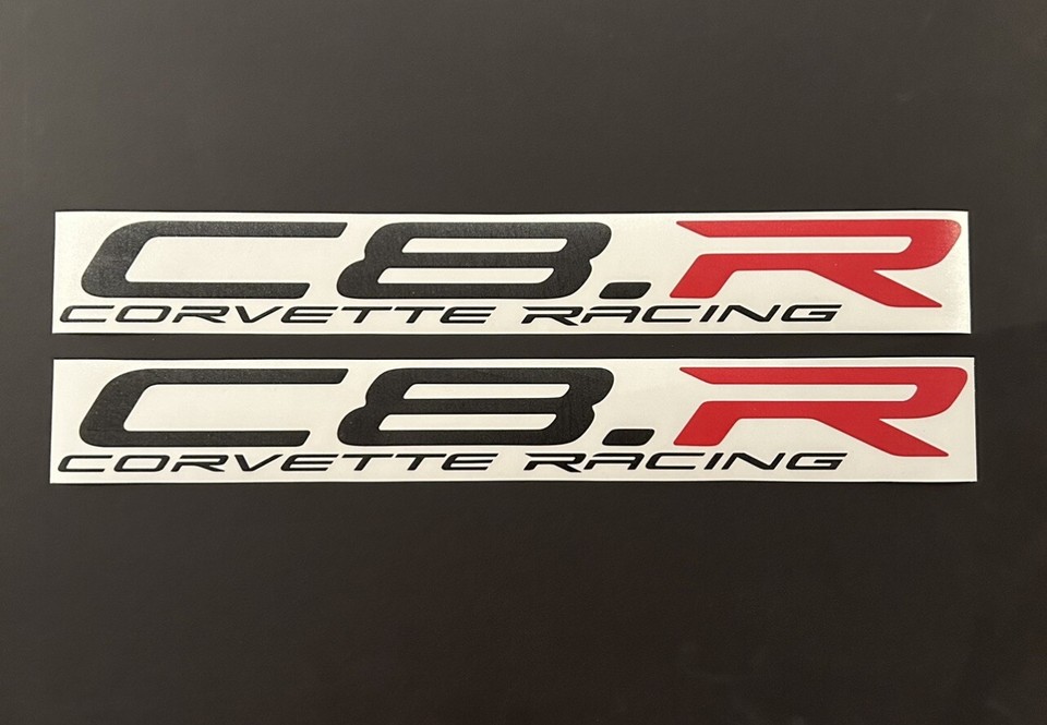 PAIR C8 Corvette Racing Decal Sticker Stingray HTC Z51 Z06 C8R C8.R ...