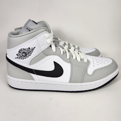 靴 NIKE AIR JORDAN1 MID LIGHT SMOKE GREY Nike Air Jordan 1 Mid Light Smoke Grey Anthracite (2022