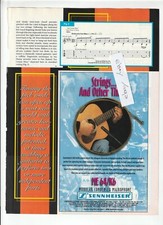 Vintage 1997 SENNHEISER ME 64/K6 Magazine AD ~ Modular CONDENSER MICROPHONE