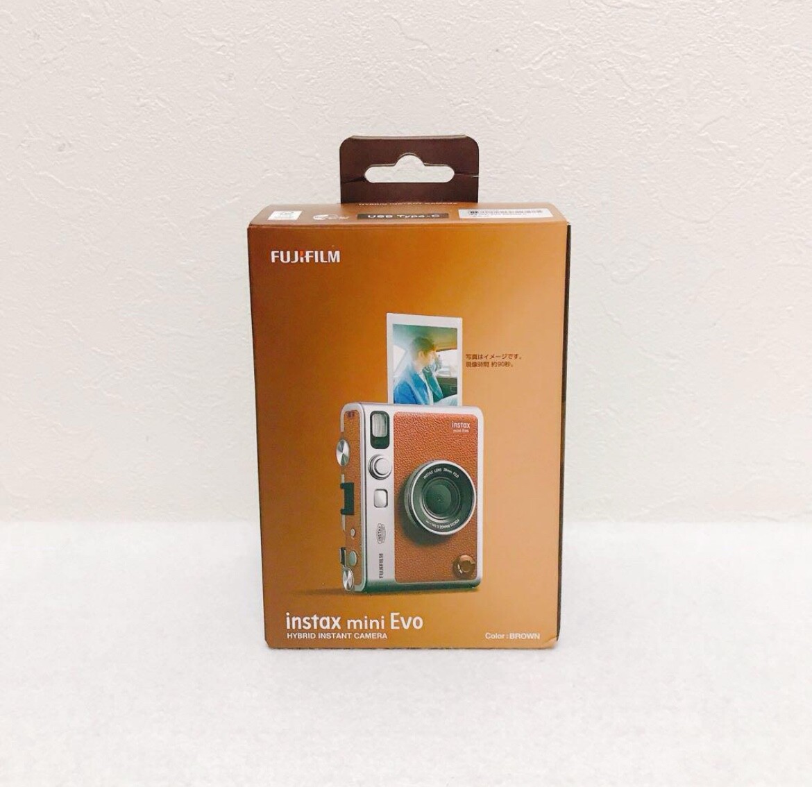 Fujifilm Instax Mini EVO Hybrid Instant Camera | Brown JP