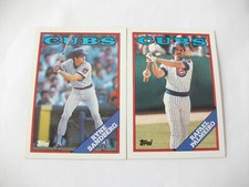 (2)1988 TOPPS (CUBS) RYNE SANDBERG # 10 & RAFAEL PALMEIRO # 186 BASEBALL CARDS