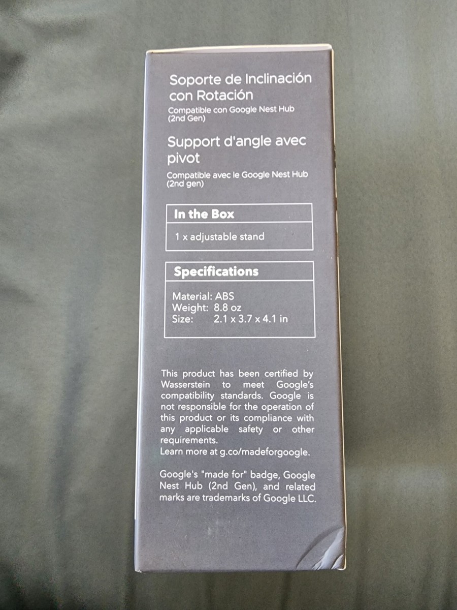 Wasserstein Adjustable Stand for Google Nest Hub (2nd Gen