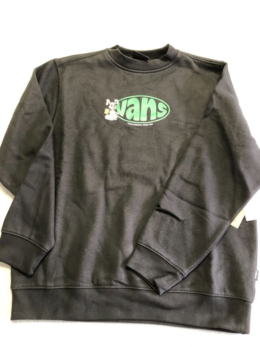 Vans Sweatshirt Boy's Medium (10-12) New Hopper Loose Black Vans Sweatshirt Boy's Medium (10-12) New Hopper Loose Black