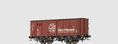 Brawa 50768 Spur H0 Gedeckter Güterwagen Gw (G) ''Deutrans'' der DR, Epoche IV