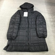 New Stutterheim Jacket Womens  Medium Puffer Jacket Hoodie Molnby Black Unisex