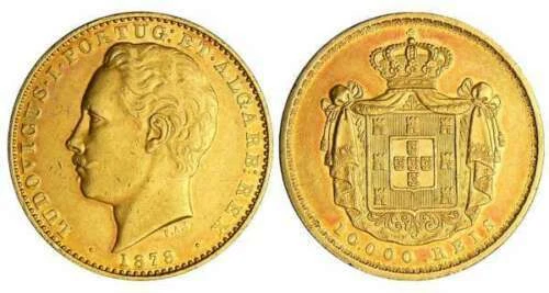 Pièces de monnaie du monde en or de Portugal