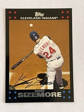 2007 TOPPS GRADY SIZEMORE #186 OUTFIELD CLEVELAND INDIANS BASEBALL CARD