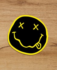 Nirvana Kurt Cobain Grunge Smile 3''x3'' Premium Quality Vinyl Sticker Decal