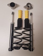  2x Federn verstärkt HD Stoßdämpfer Fahrwerk Serie hinten Audi A6 4B Domlager 