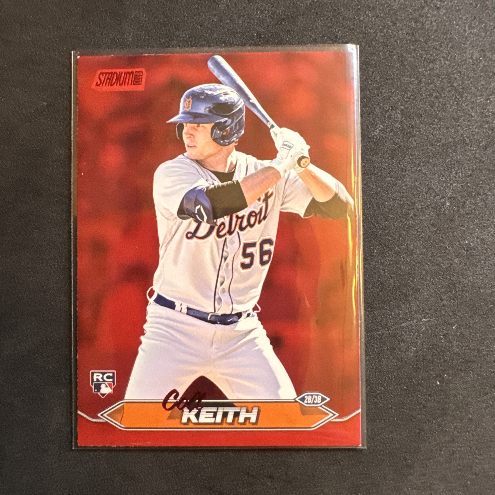 2024 Topps Stadium Club Colt Keith RC 36 Red Foil Detroit Tigers