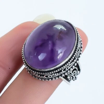 Handgemachter Vintage Silberring mit Aquamarin Edelstein RRJ16584 Ringgröße 7 - Bild 1 von 4