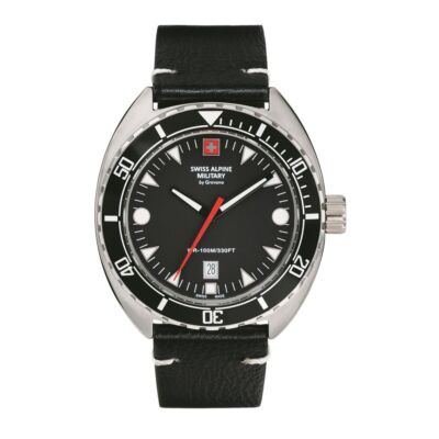 Swiss Alpine Military Men's Watch Analog Quartz 7040.1537SAM Leather