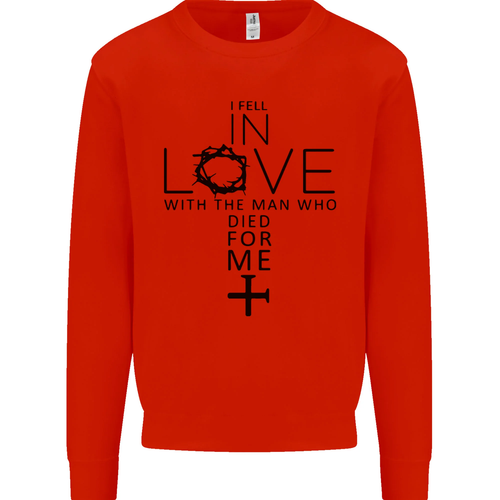 In Love With the Cross Christian Christ Kinder Sweatshirt Jungen Mädchen Pullover - Bild 80 von 87
