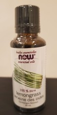 NOW Lemongrass Oil 1 fl oz/30 ml Aromatherapy 100 Pure LOT OF 2
