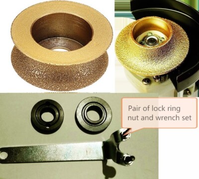 3/4'' Demi Bullnose 2'' Full bullnose granite marble edge shaping router bit