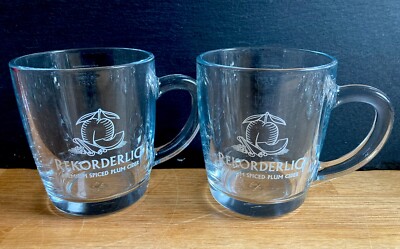 2 X BRAND NEW REKORDERLIG WINTER HOT CIDER GLASSES (½ PINT) PUB BAR MANCAVE
