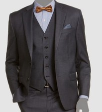 450 Ralph Lauren Mens Gray Classic-Fit Wool Stretch Blazer Coat Jacket 50R