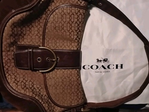 ビンテージ　COACH SOHO マイクロシグネチャー ハンドバッグ Coach vintage rare soho - Gem