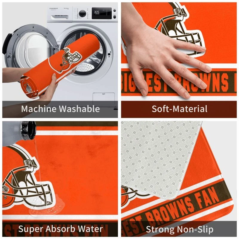 World's Cleveland Browns  Fan Floor Mat Decorative