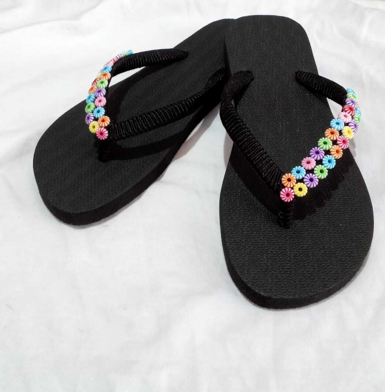 fancy rubber sandals